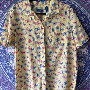 Women’s butterfly button down